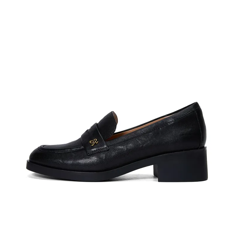 PT'SON Loafers 4.4cm Women's Black-0