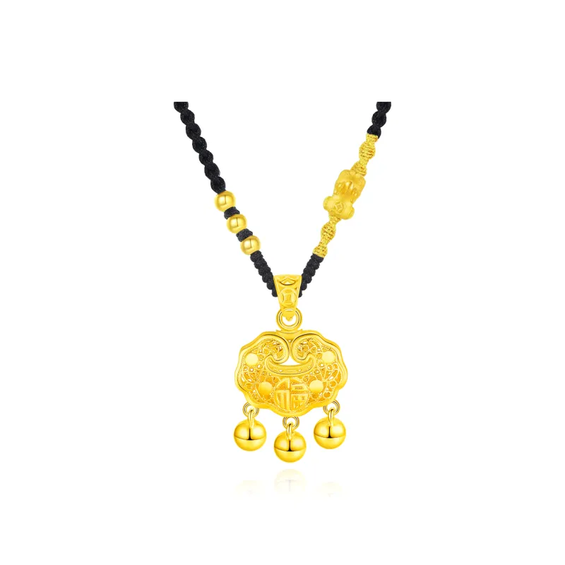 Master Kim AU999 Yellow Gold Necklace Unisex-6