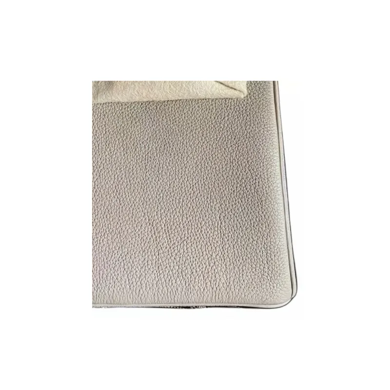 HERMES Birkin Togo Calfskin Birkin Bag Handbags Women's Dove Gray With Black Interior-2
