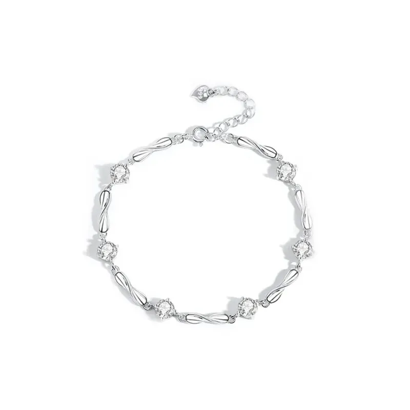 QIANCHANG S999 Fine Silver Bracelets Women's-0