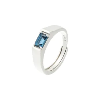 AIDAQIAN S925 Silver Ring Open And Adjustable Men's