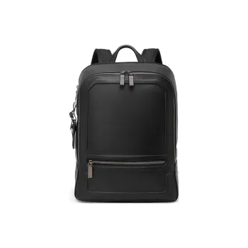 TUMI Harrison Leather Backpack Unisex Black