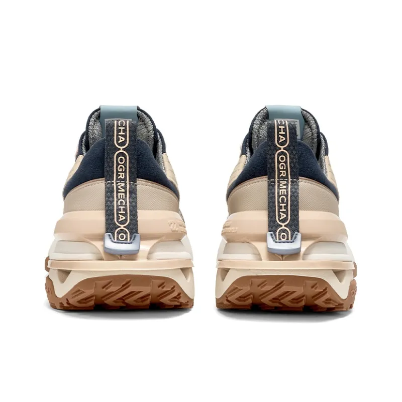 OGR Cushioned Height Increase Lightweight Breathable Anti-Rollover Low-Top Casual Running Shoes Unisex Khaki-4