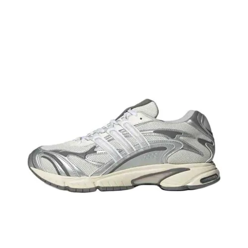 Adidas Originals Temper Run 2.0 Anti Slip Wear Resistant Low Top Chunky Sneakers Unisex White Silver