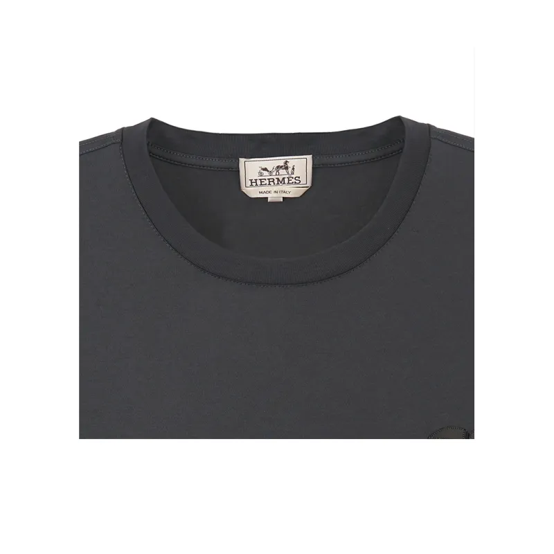 HERMES SS23 T Shirt Men's Black Gray-3