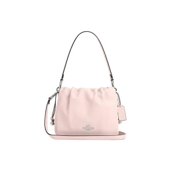 COACH Faye Cow Leather Crossbody Bag Shoulder Bag Small Size Women's Light Pink Red