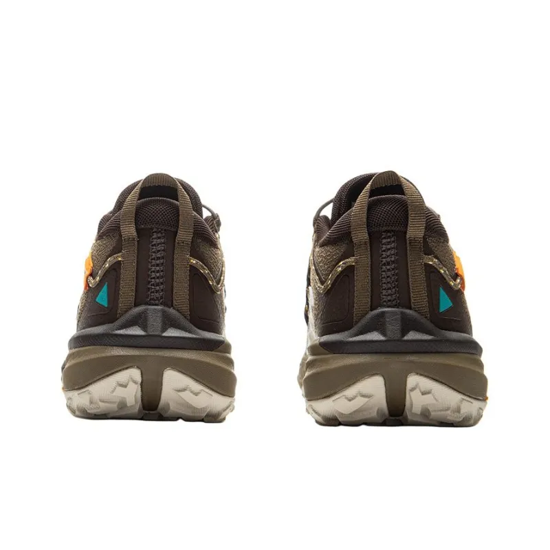 LINING YOUNG Outdoor Anti Slip Wear Resistant Low Top Kids Lifestyle Shoes Gray Brown Teenagers-2