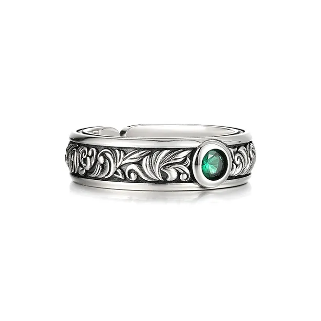 IDEAGEMER 925 Sterling Silver Rings Men's-4