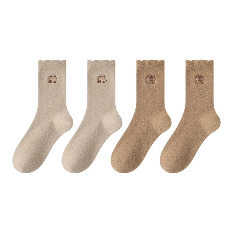 XXLLG Mid Calf Socks Women's 2 Pack-6