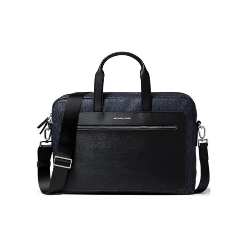 MICHAEL KORS Hudson Leather Handbags Briefcases Men's Black