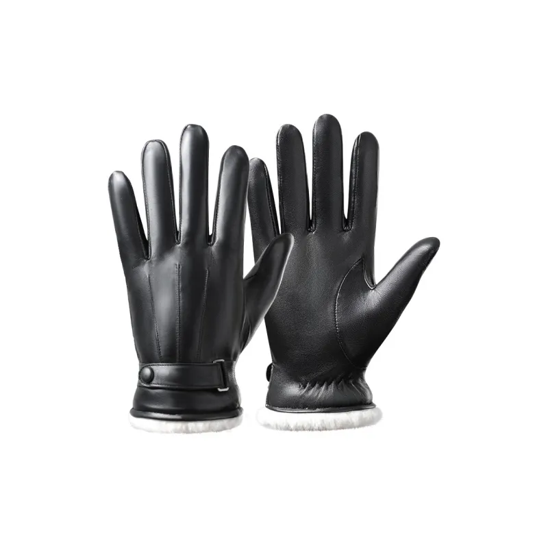 YUZHAOLIN Sheepskin Gloves Unisex-0