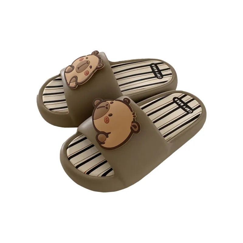 Thin Strips Slippers Unisex, Desert Brown-0