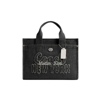 COACH Cargo Fabric Tote Bag Shopping Bag Shoulder Bag Crossbody Bag Handbag Large Size Women's Black