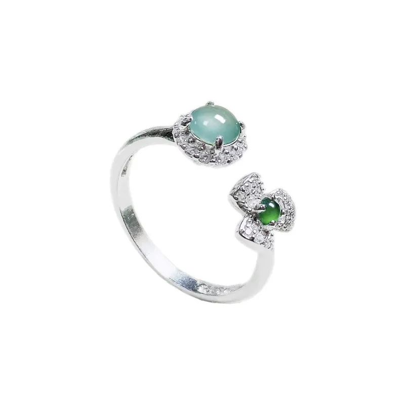 PUPAN Ice Type Jadeite Rings Women's-0