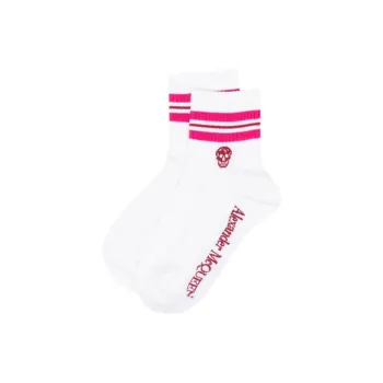Alexander McQueen Skull Logo Intarsia Socks