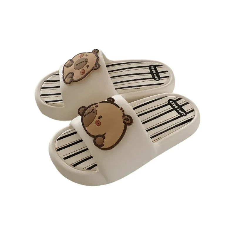 Thin Strips Slippers Unisex, Desert Brown-5