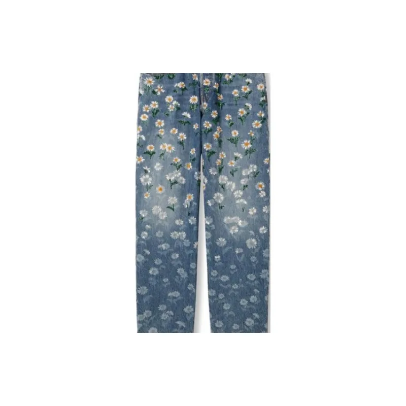 GUCCI Printed Denim Pants-2