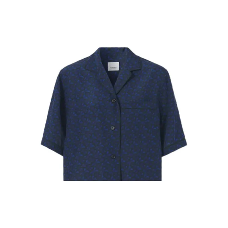 Burberry Shirts Women's Dark Royal Blue-3