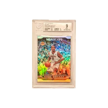 PANINI 2017 18 HOOPS KOBE BRYANT Kobe, Bryant 95/199 Edition, Silver Fold, Rare Card BGS 9 Grade Graded Cards 1 Pc