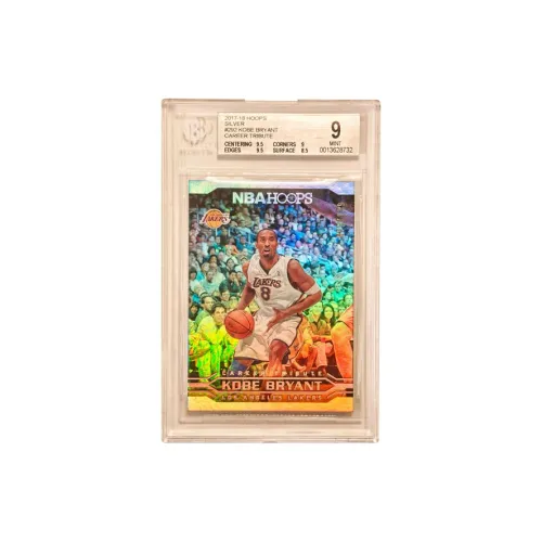 PANINI 2017 18 HOOPS KOBE BRYANT Kobe, Bryant 95/199 Edition, Silver Fold, Rare Card BGS 9 Grade Graded Cards 1 Pc