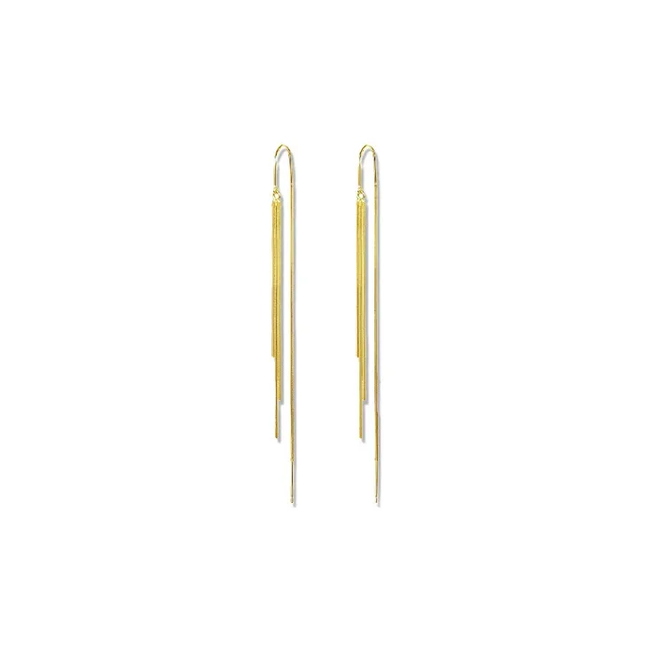 RboySe 925 Silver Needles Drop Earrings Women's-0