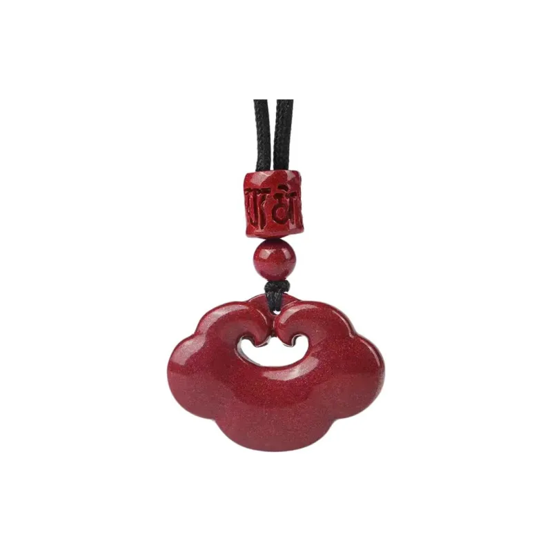 Cuizu Reconstructed Cinnabar Pendants Unisex-0
