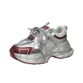 BBMTR Cushioned Wear Resistant Breathable Balanced Lightweight Height Increasing Low Top Chunky Sneakers Unisex