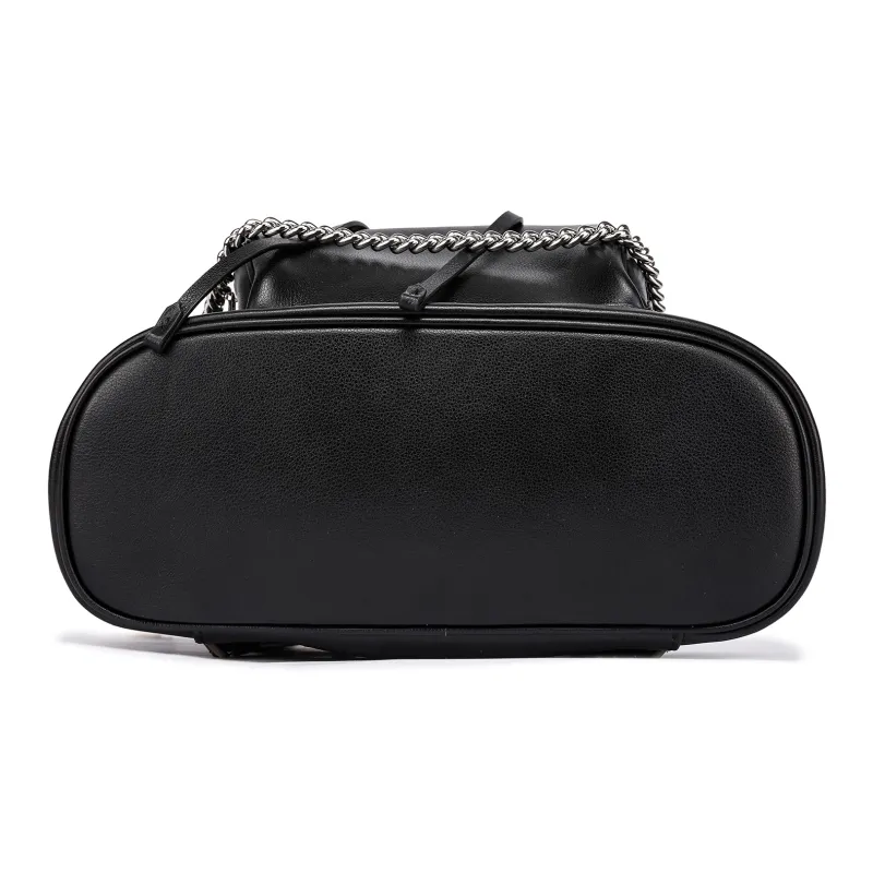 FAIRWHALE PU Backpack Regular Women's Black-4