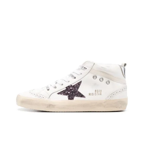 Golden Goose Mid Star Mid Top Skateboard Shoes Women's White