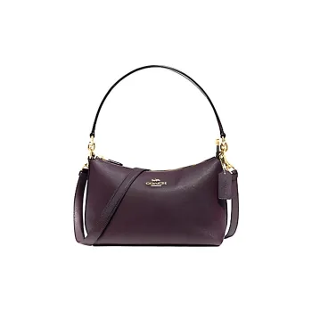 COACH Lewis Cross-Stitch Leather Shoulder Bag Handbag Shoulder Bag Crossbody Bag Medium Size Women's Ox Blood Red