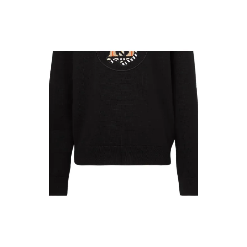 Burberry Monogram Motif Wool Knit Sweater-4