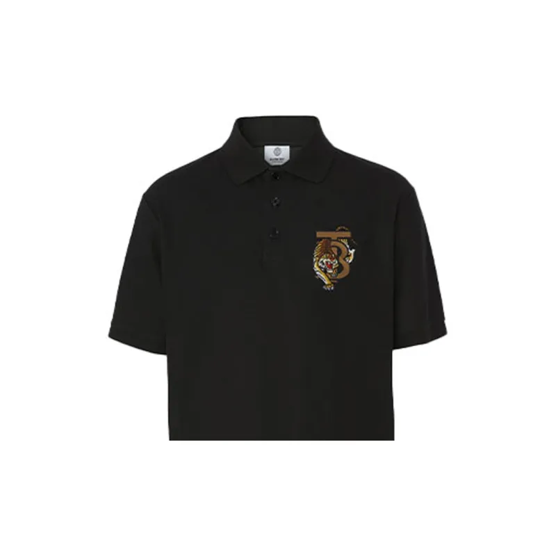 Burberry Polo Shirts Men Black-4