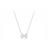 Sparkling Rhinestone Bowknot Necklace