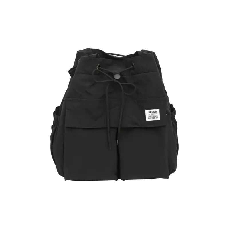 GOBLIN SHARKS 1759 Nylon Backpack Unisex White/Black/Green/Brown-7