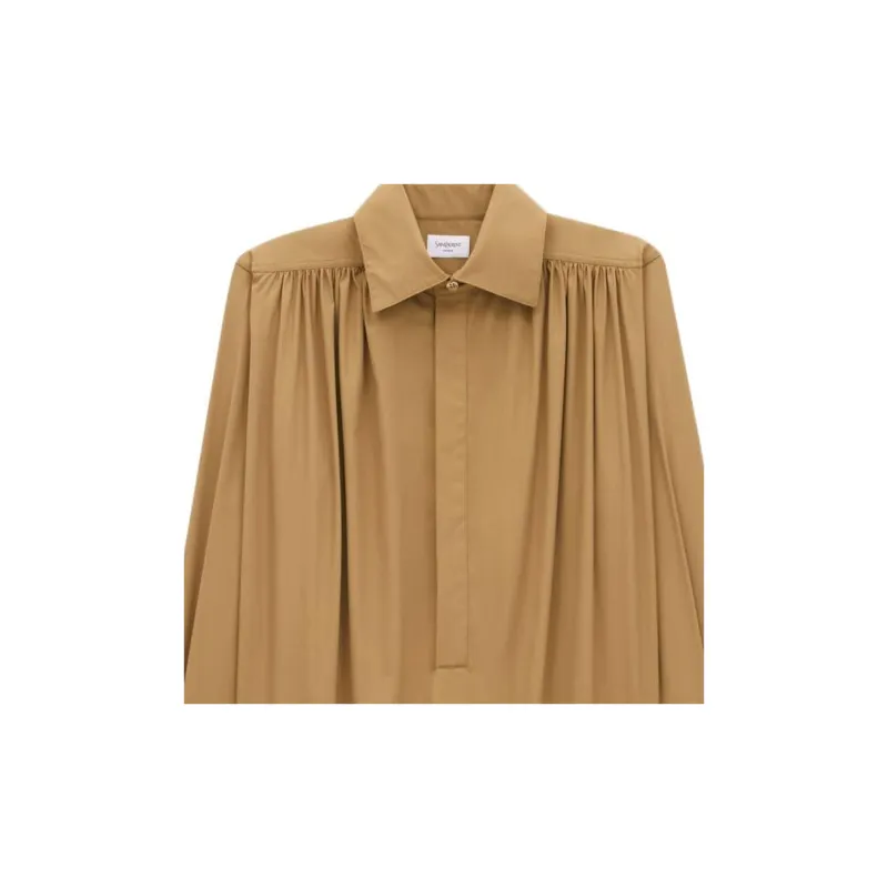 SAINT LAURENT Gathered detail Blouse-2