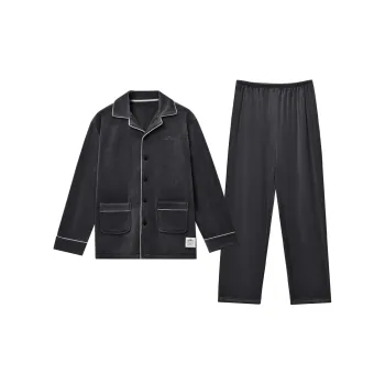 Skechers Pajama Set Men's Dark Gray