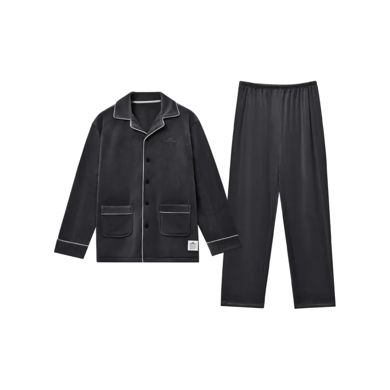 Skechers Pajama Set Men's Dark Gray-0