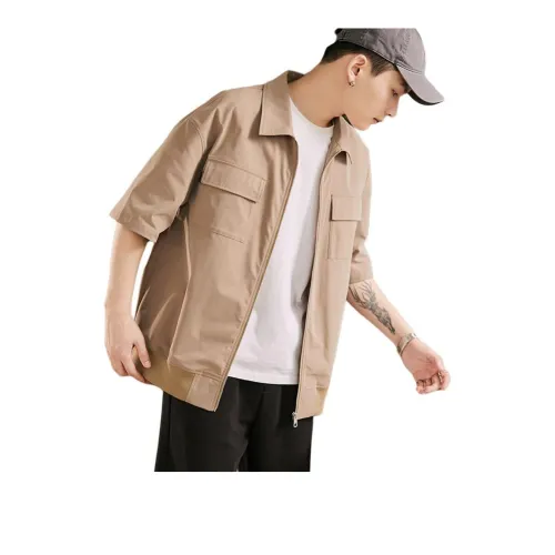 Tonlion Shirt Men's Yellow Khaki