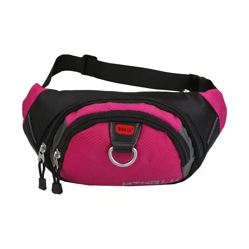 Ssweisiker Nylon Fanny Pack Regular Unisex Black/Red/Yellow/Blue/Green/Purple/Rose Red-8