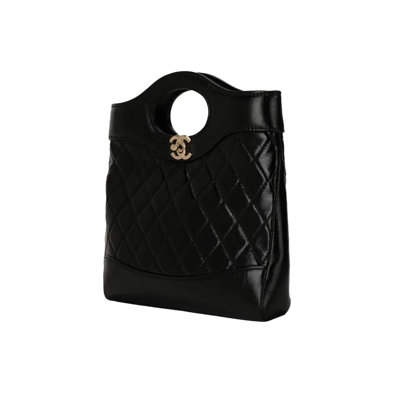 CHANEL 24S Mini 31 Bag Black/Glod-1