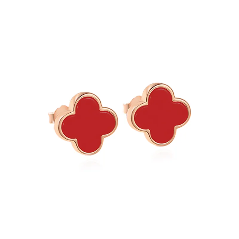 Chongqing Gold Store S925 Silver Stud Earrings Women's-0