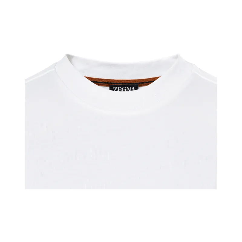 Ermenegildo Zegna Logo Printed Crewneck T Shirt-5