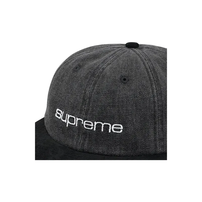 Supreme Denim Suede Compact Logo 6 Panel-1