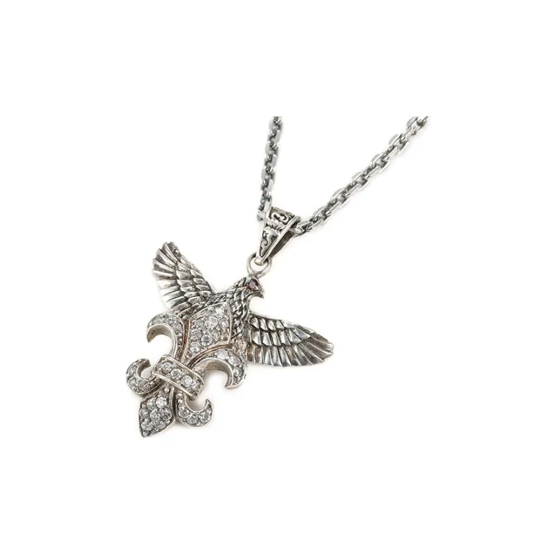 The Next Life 925 Sterling Silver Synthetic Cubic Zirconia Necklaces Unisex-1