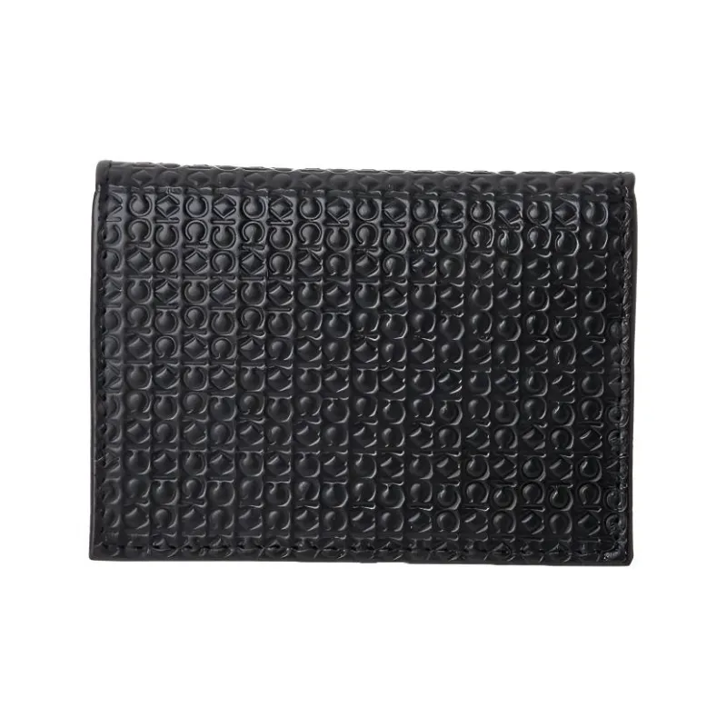 CALVIN KLEIN Leather Card Holder Unisex Black-2