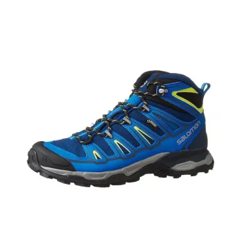 SALOMON Waterproof And Breathable Mid Top Hiking Shoes Men's Blue