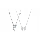 Bowknot Necklace Clothing Sets[Sweetheart+Sparkling Rhinestone]