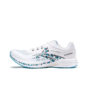 Volanti Rocket Cushioning Rebound Low Top Carbon Plate Training Sprint Air Cushion Running Shoes Unisex White Blue