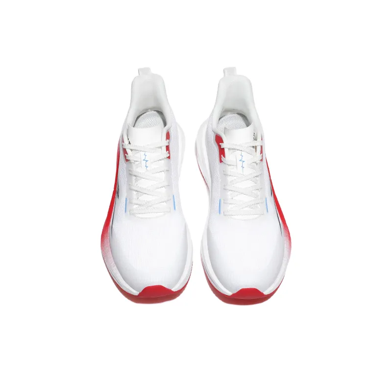 AVJV Cushioning Breathable Support Low-Top Carbon Plate Training Running Shoes Unisex White Red-2