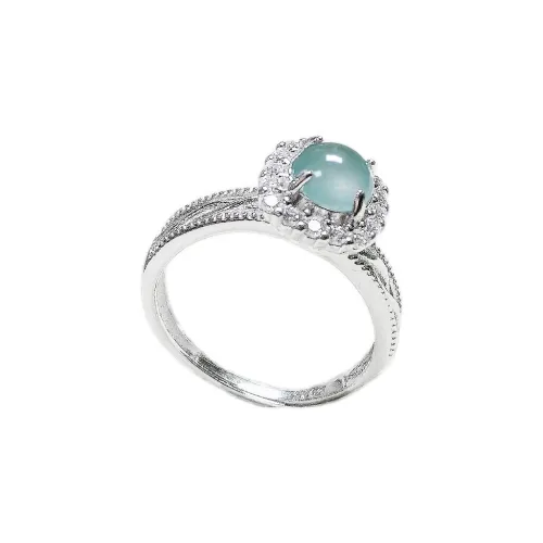 PUPAN Ice Glutinous Jadeite Rings Women's